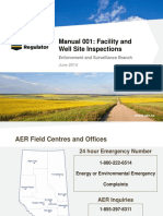 Manual 001: Facility and Well Site Inspections: Enforcement and Surveillance Branch