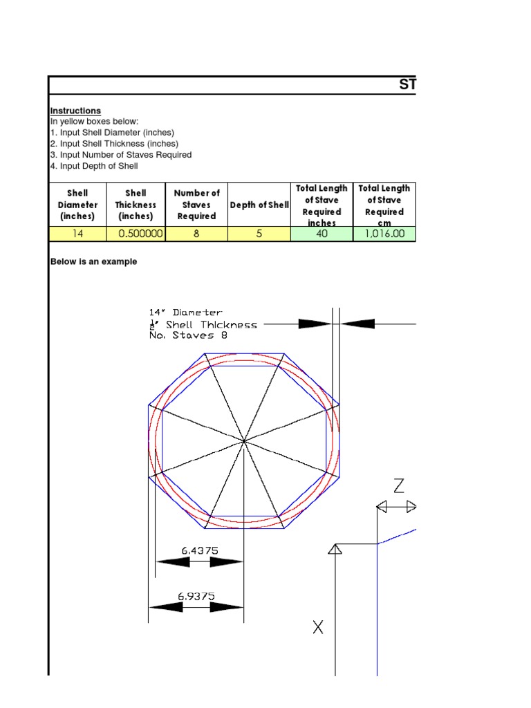 Stave Drum Calculator PDF