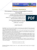 Determinants of Anaemia Among Pregnant Women in Rural Uganda