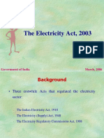 Main Features of Electricity Act 2003
