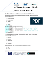 Insurance Exam Papers Mock Question Bank For GK