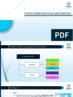 Faktor Pengaruh Kualitas Mutu Beton PDF