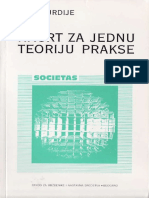 Burdije Nacrt Za Jednu Teoriju Prakse Bchs PDF