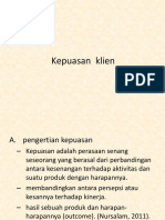 Kepuasan Klien