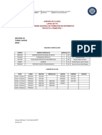 Horario de Clases LAPSO 2017-III Programa Nacional de Formación en Informática Trayecto 4 Trimestre 1