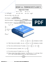 Unit: 5 - Chemical Thermodynamics: Important Points