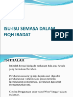 Isu-Isu Hukum Semasa Bab Ibadat