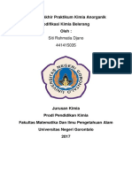 Laporan Akhir Praktikum Kimia Anorganik