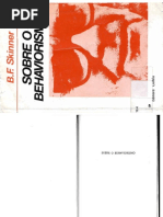 LIVRO - Sobre o Behaviorismo - Skinner