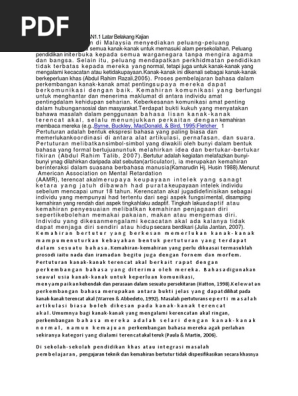 Kajian Kes Terencat Pdf