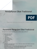 Pendaftaran Obat Tradisional