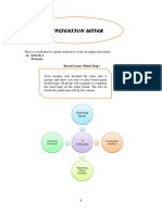 Application Letter: Warmer Board Game (Mind Map)