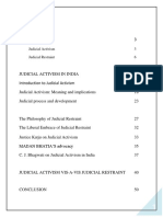 Index: Judicial Activism 3 Judicial Restraint 6