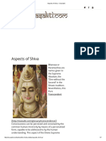 Aspects of Shiva - SivaSakti
