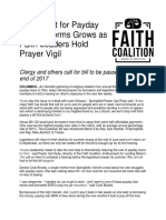 Prayer Vigil Press Release