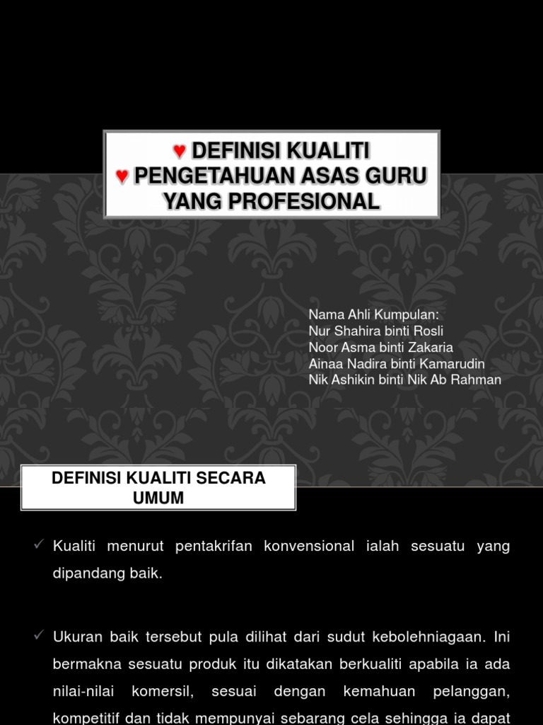 Definisi Kualiti Pdf