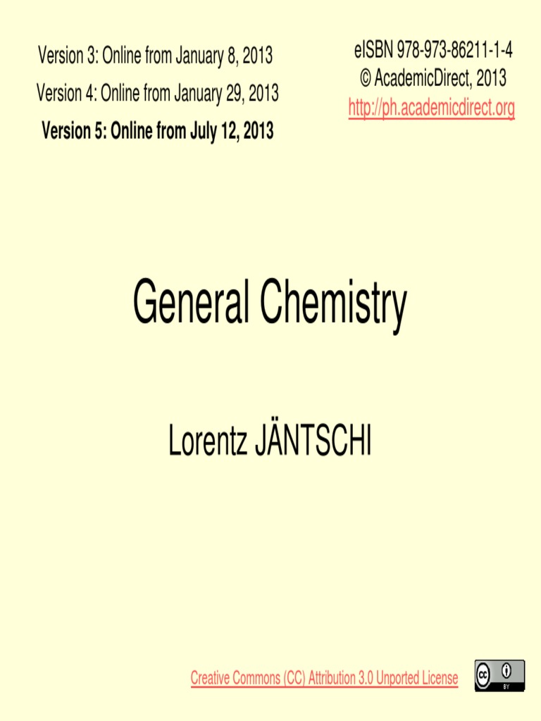 General Chemistry Course v5 PDF | PDF | Chemical Compounds | Molecular  Orbital
