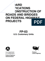 Federal Standard Specifications For Roads and Bridges