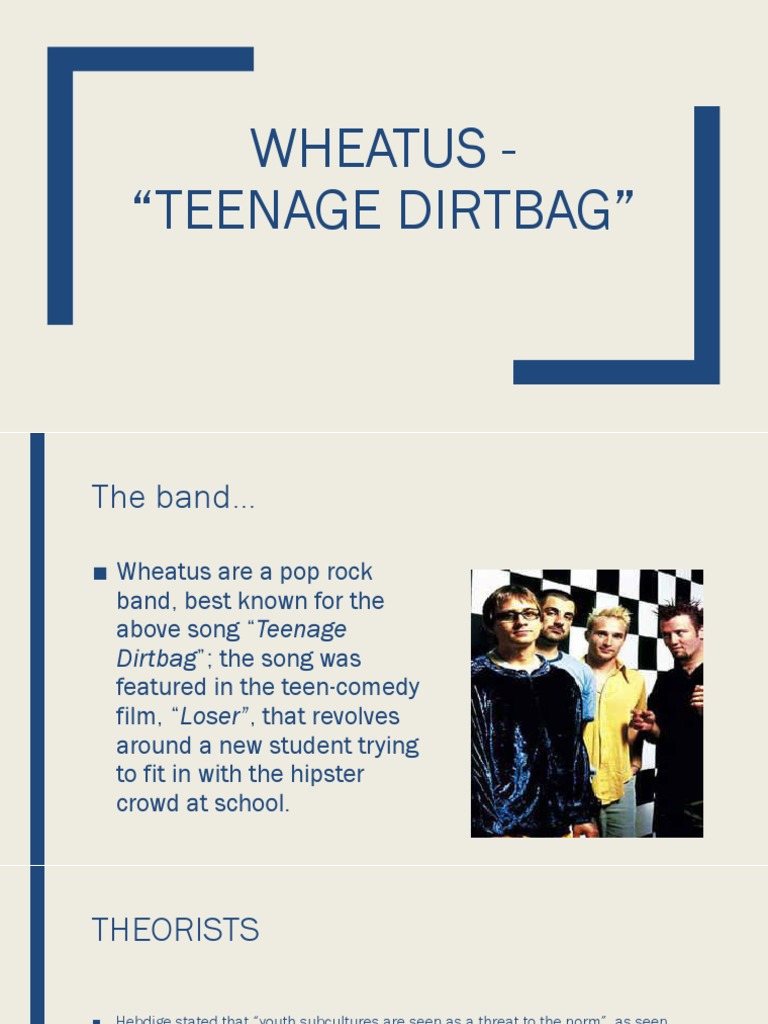 Wheatus - Teenage Dirtbag | PDF