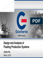 Design and Analysis of Floating Production Systems: Jinzhu Xia