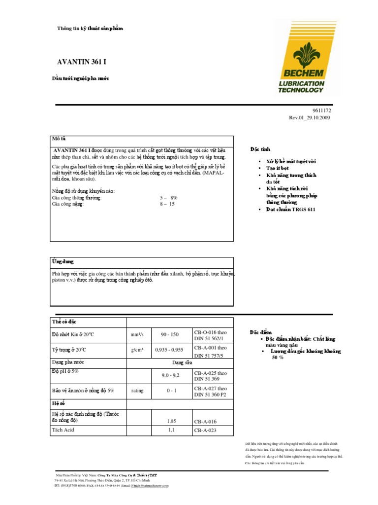 V. 361 Avantin | PDF