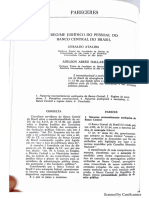 ATALIBA, Geraldo; DALLARI, Adilson A. Regime jurídico do pessoal do banco central do Brasil