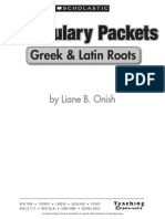 Greek and Latin Roots