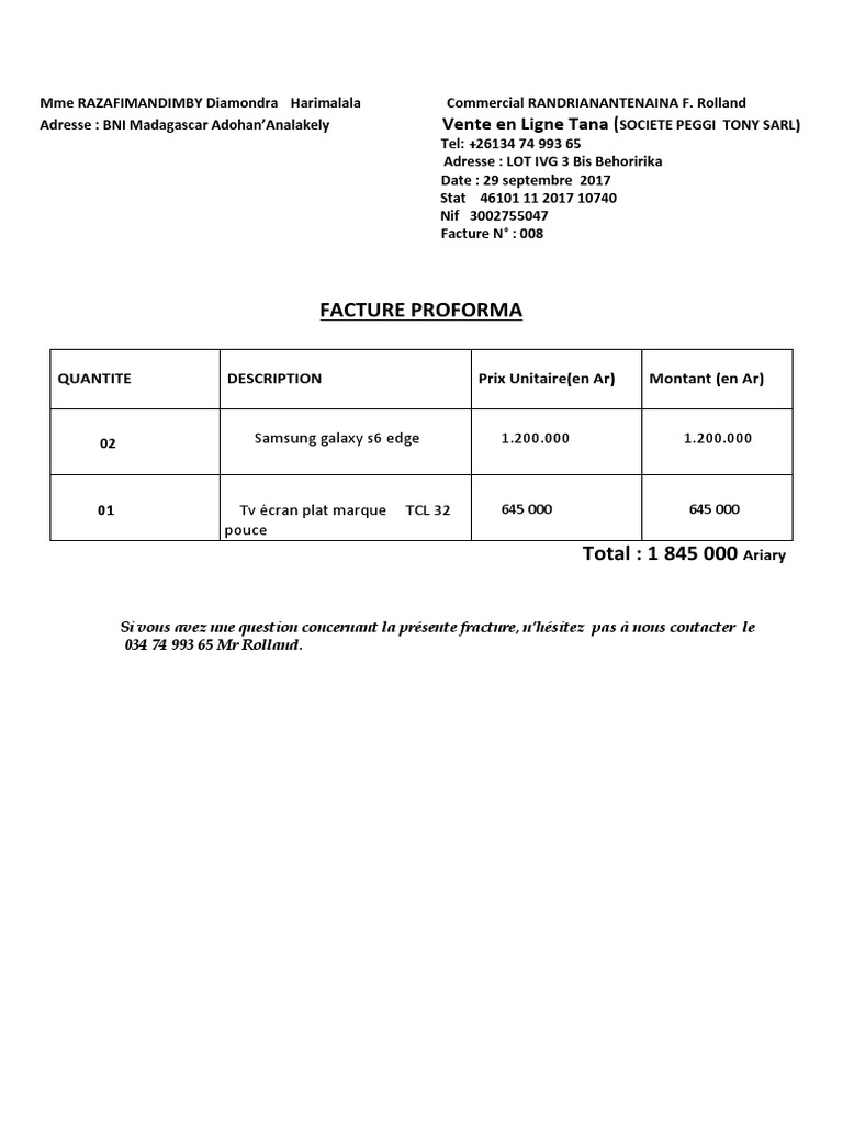 facture-proforma-samsung-et-tv-pdf-samsung-electronics-samsung