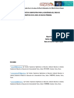 Experiencia Didáctica Significativa para La Enseñanza Del Área de Matemáticas en El Nivel de Básica Primaria - Universidad Del Tolima