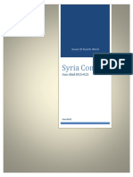 Syria Conflict: Ans Abid BCS-021