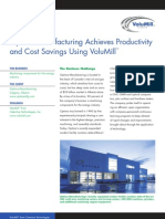 VoluMill Optima Case Study - Cost Savings Using Volumill