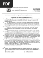 1ª Ficha Gramática_ 10º Ano