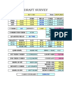 General Draft Survey - Excel Format