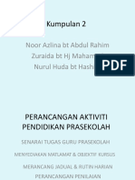 Perancangan Aktiviti Pendidikan Prasekolah