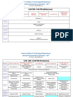 Spring Semester Time Table 2017