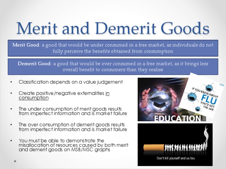 Merit and Demerit Goods | PDF