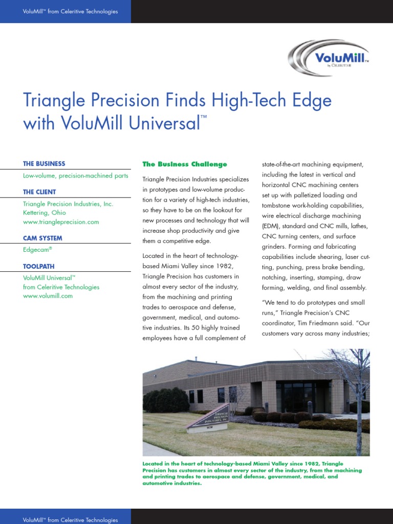 Triangle Precision Case Study - Profitablily Using High Speed Maching ...