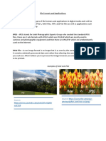 File Formats and Applications