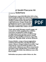 Membuat Sendiri Pancuran Air Wudhu Sederhana