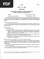 The Importation of Semen, Embryos and Ova Order (Northern Ireland) 1993