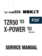 Yamaha TZR 50 03 - Service Manual