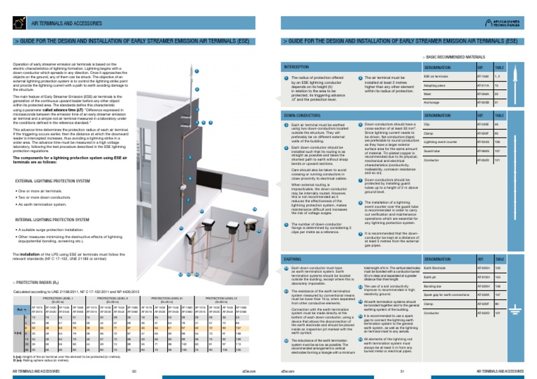 GUIDE ESE Installation | PDF | Lightning | Electrical Conductor