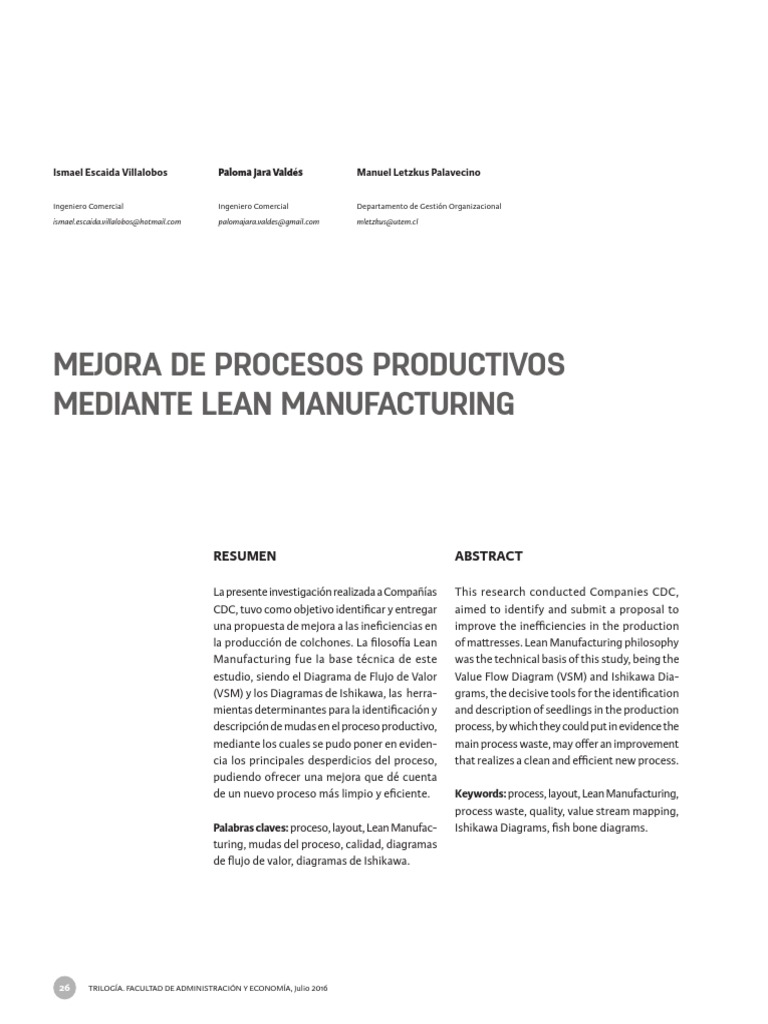 Mejora de Procesos Productivos Mediante Lean Manufacturing-26-55 | PDF ...