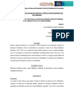 Promoviendo La Educación Estadística Critica en Estudiantes de Secundaria (Universidad Pedagógica Nacional)