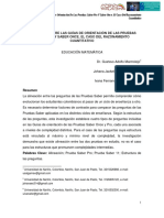 Alineación Entre Las Guías de Orientación de Las Pruebas Saber Pro y Saber Once. El Caso Del Razonamiento Cuantitativo (Universidad de Nariño)