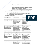 Comparing Two Articles