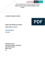 Prácticas y Representaciones Sociales Sobre La Escritura Académica: Estado Del Arte (Universidad Del Tolima)