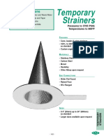 Temporary Strainers: Applications