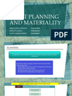 Audit Planning and Materiality