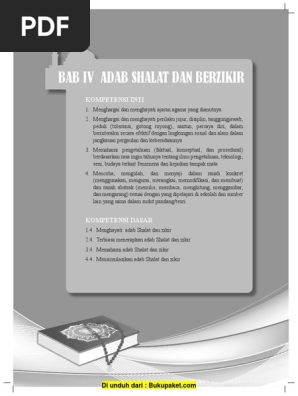 Bab 4 Adab Shalat Dan Berzikir